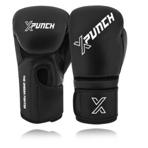 Treningowe Rękawice Bokserskie XPUNCH BLACK VORTEX Czarne - obrazek 2