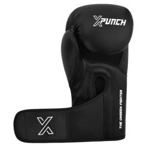 Treningowe Rękawice Bokserskie XPUNCH BLACK VORTEX Czarne - obrazek 4