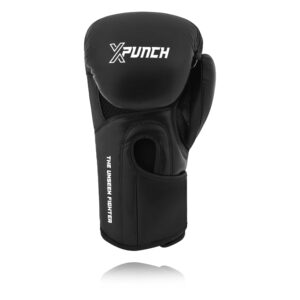 Treningowe Rękawice Bokserskie XPUNCH BLACK VORTEX Czarne - obrazek 5