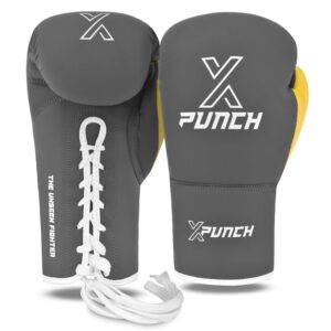 Treningowe Rękawice Bokserskie XPUNCH XCOMBAT Szare - obrazek 2