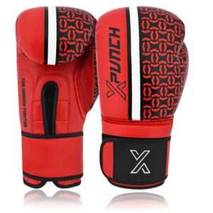 Treningowe Rękawice Bokserskie XPUNCH XEYE Czerwone - obrazek 2