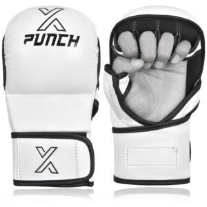 Rękawice do MMA XPUNCH ShooterWHITE Białe