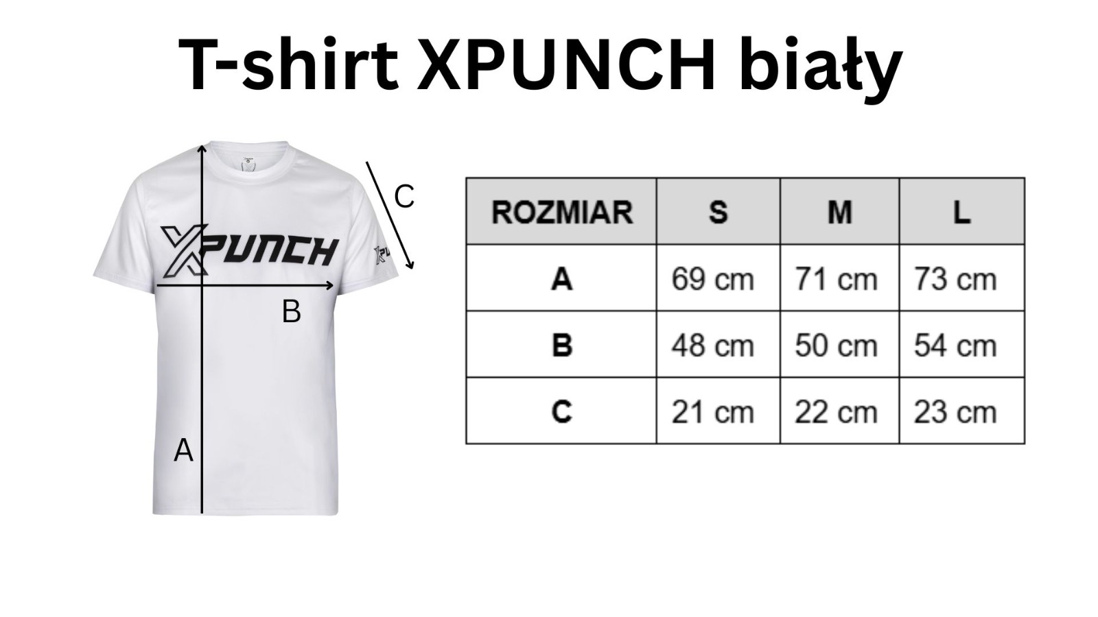 tshirt-bialy size chart