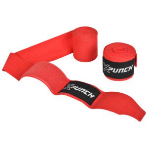 Owijki bokserskie XPUNCH XWRAP RED, czerwone bandaże bokserskie