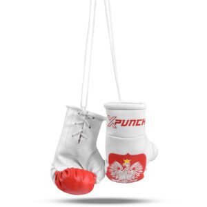 Zawieszka na Klucze Rękawice Bokserskie XPUNCH POLSKA | Brelok Sportowy dla Fanów boksu i MMA