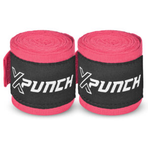 Owijki Bokserskie XPUNCH XWRAP PINK, Różowe Bandaże Bokserskie