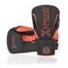 Rękawice Bokserskie skórzane XPUNCH INFERNO LACE, czarny, pomarańczowy