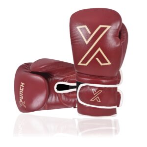Rękawice Bokserskie skórzane XPUNCH XSERIES 1 XC, Chocolate, czekoladowy, bordowy