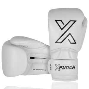 Rękawice Bokserskie skórzane XPUNCH XSERIES 1 XW, White, Białe